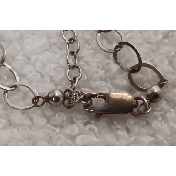 Sterling Silver Smoky Quartz Amulet Necklace 15-17 in - Picture 4 of 7